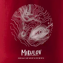 Mikulov - vrstevnice v kruhu