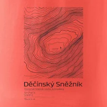 Děčínský Sněžník - vrstevnice v obdélníku