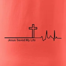 Jesus Saved My Life kříž ekg