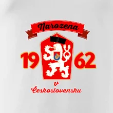 Narozena v Československu - Přelepený znak 1962