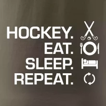 Pozemní hokej eat sleep repeat