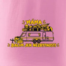 Máma balím jen nezbytnosti rodinný karavan