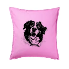 Černobílá karikatura Bernský salašnický pes