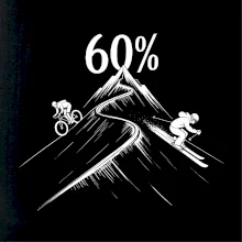 Narozeniny cyklista a lyžař 60