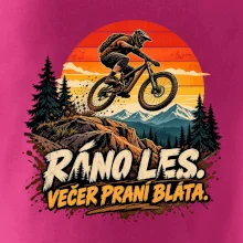 Ráno les večer praní bláta na kole