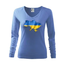 Ukrajina vlajka mapa