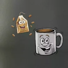 Parové triko - Hrnek a čaj