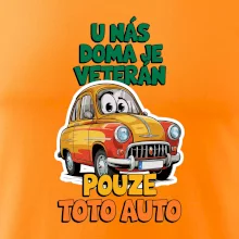U nás doma je veterán pouze toto auto barevný nápis