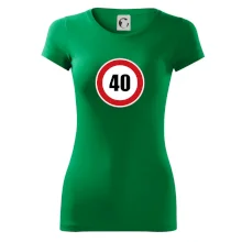 Dopravní značka - omezení rychlosti 40