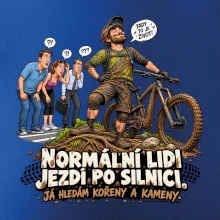 Normální lidi jezdí po silnici cyklistický humor