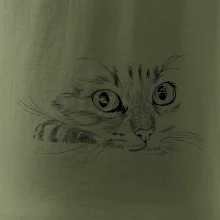 Kočka obličej kreslený