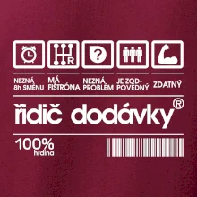 Čárový kód - řidič dodávky