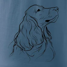 Anglický kokršpaněl černá kresba