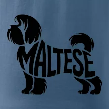 Maltézský psík nápis v těle