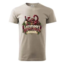 Listopadový gentleman se sklenkou červeného vína