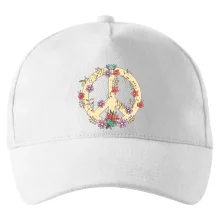 Peace symbol pískový