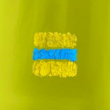 Turistická Cyklo značka - žluto modrá