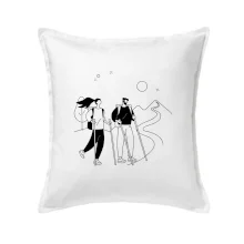 Kreslený pár na výletě