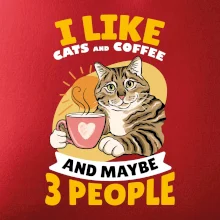 I like cats and coffee and maybe 3 people