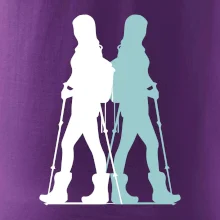 Nordic walking figury - žena