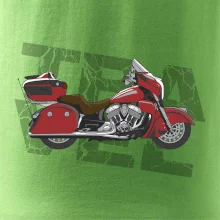 Cestovní motorka Amerika červená