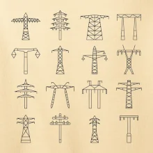 Typy stožárů vysokého napětí