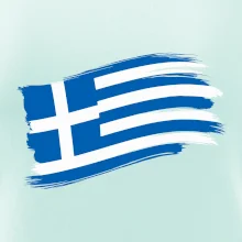 Řecko vlajka - štětkou