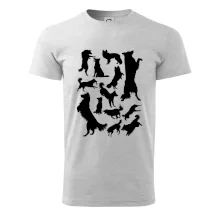 Border kolie siluety