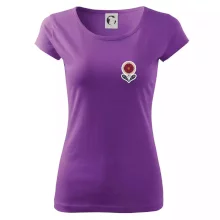 Folklor na prsu květina kulatá