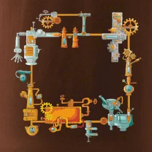 Steampunk barevná sestava