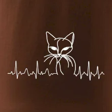 EKG křivka kočka