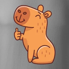 Kapybara s palcem nahoru