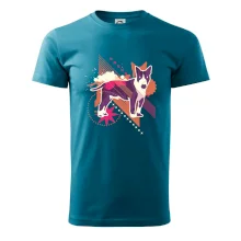 Pes abstrakce fialový