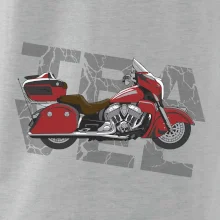 Cestovní motorka Amerika červená