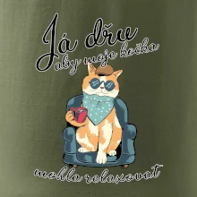 Já dřu, aby moje kočka mohla relaxovat