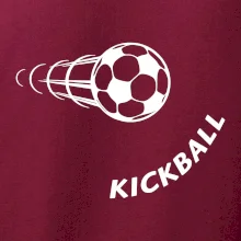 Kickball nápis šikmo