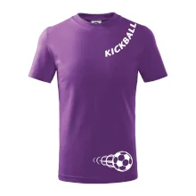 Kickball nápis šikmo