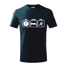 Eat sleep run čtverce