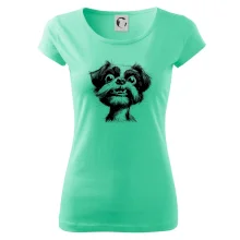 Černobílá karikatura Ši-tzu