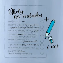 Triko na rozlučku s úkoly pro ženicha - lineární