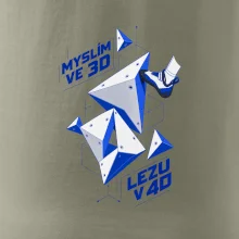 Bouldering myslím ve 3d lezu v 4d