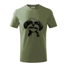 Lhasa Apso karikatura hlava