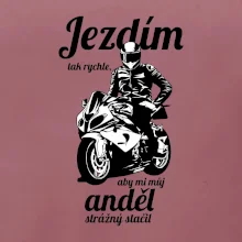 Silniční motorka - jezdím tak rychle, aby mi můj anděl strážný stačil