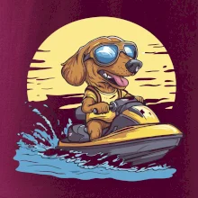 Jezevčík na vodním skútru