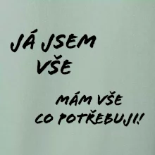 Nápis mám vše co potřebuji