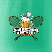 Badminton třetí set na baru