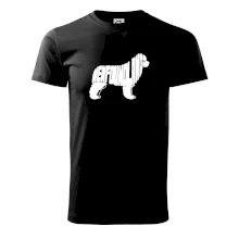 Novofundlandský pes - nápis v tělě