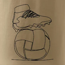 Fotbalový míč kopačka jedním tahem