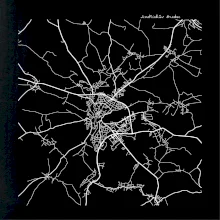 Černobílá mapa  Jindřichův Hradec (37701)
