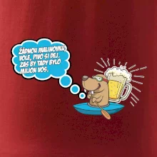 Žádnou malinovku, ale pivo